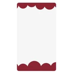 Bubbly speil 40x70 cm lite vinrød