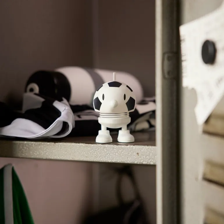 Bubmle fotball liten hvit