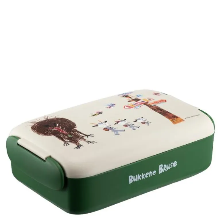 Bukkene Bruse lunsjboks 0,6L motiver grønn