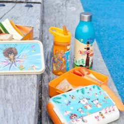 Bukkene Bruse lunsjboks 0,6L tegneserie oransje/beige