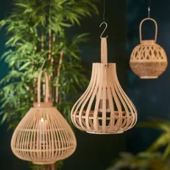 Buzz lykt i tre 43x40 cm