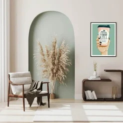 ByKammille poster 50x70 cm i asked for coffee