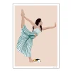 ByKammille poster 50x70 cm yoga