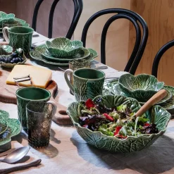 Cabbage skål kålblad 22,5 cm grønn