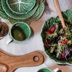 Cabbage skål kålblad 29,5 cm grønn