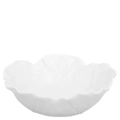 Cabbage skål kålblad 22,5 cm hvit