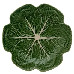Cabbage tallerken kålblad 26,5 cm grønn