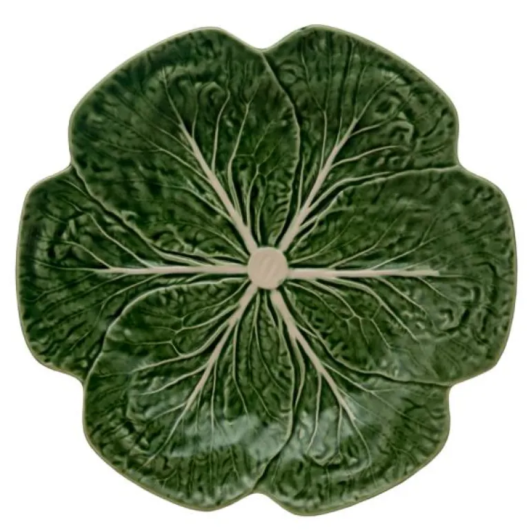 Cabbage tallerken kålblad 26,5 cm grønn