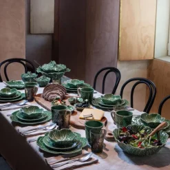 Cabbage tallerken kålblad 26,5 cm grønn