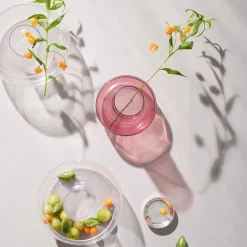 Cado vase H24 cm plomme