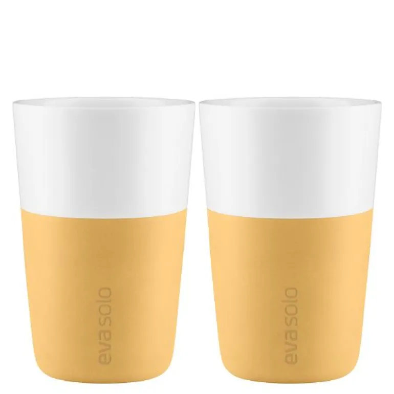 Caffé Latte krus 36 cl 2 stk golden sand