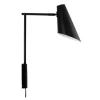 Cale vegglampe med vinkel 46 cm svart