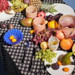 Calore lyslykt 10x10 cm line rosa/beige