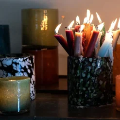 Calore lyslykt 10x10 cm oliven