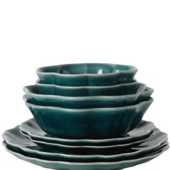 Camelia tallerken 27 cm turkis