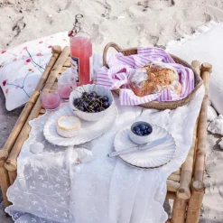 Camille asjett 19 cm råhvit