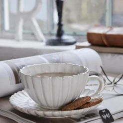 Camille kopp/fat 40 cl råhvit