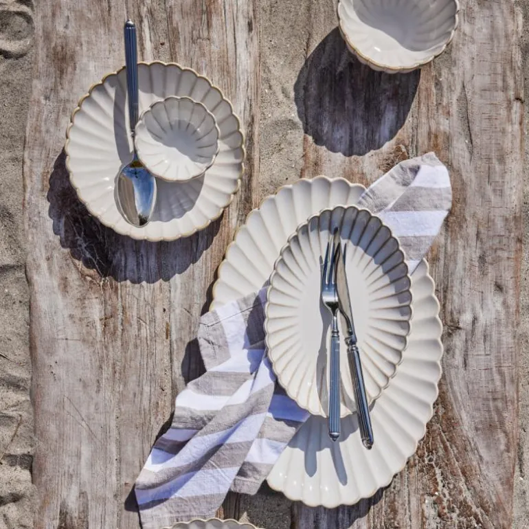 Camille serveringsfat 4x15,5 cm råhvit