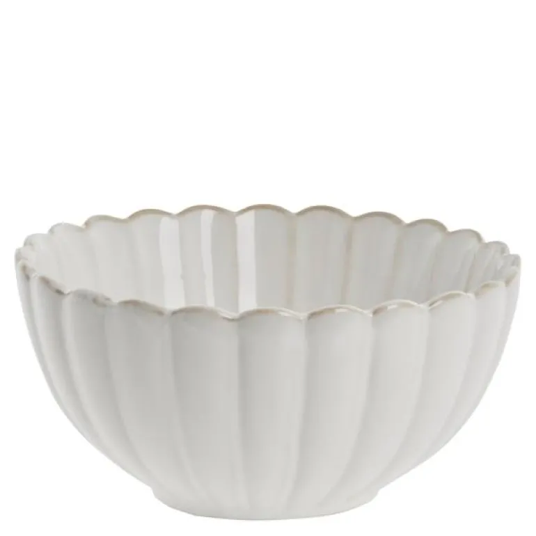 Camille skål 7,5x15 cm råhvit