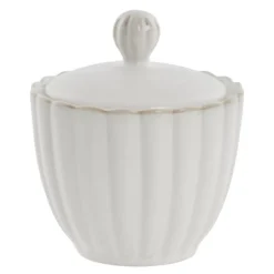 Camille sukkerskål 12x10 cm råhvit