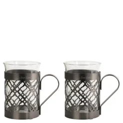 Cape drinkglass 2 stk 25 cl gunmetal