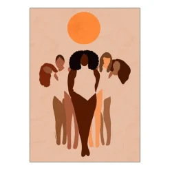 Carelle N'guessan poster 50x70 cm w.o.m.e.n