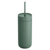 Carter Cold Desert Capsule tumbler med sugerør 475 ml smoke green