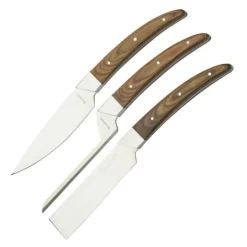 Caseus osteknivsett 3 deler lyst treskaft