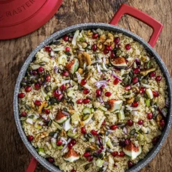 Cast Aluminium gryte 5L 29 cm rød