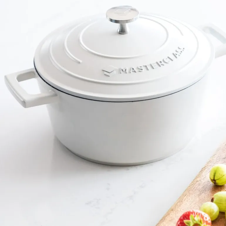 Cast Aluminium gryte 2,5L 21 cm krem