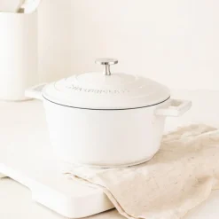 Cast Aluminium gryte 2,5L 21 cm krem