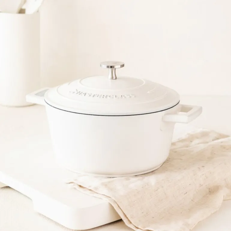 Cast Aluminium gryte 2,5L 21 cm krem