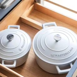 Cast Aluminium gryte 2,5L 21 cm krem