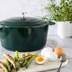 Cast Aluminium gryte 5L 29 cm hunter green