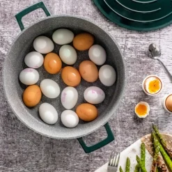 Cast Aluminium gryte 5L 29 cm hunter green