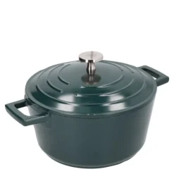 Cast Aluminium gryte 2,5L 21 cm hunter green