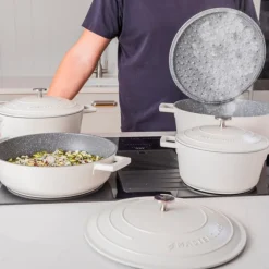 Cast Aluminium gryte 5L 29 cm krem