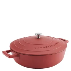 Cast Aluminium lav gryte 4L 29 cm rød