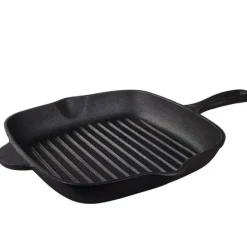 Cast iron grillpanne firkantet 2,2L svart