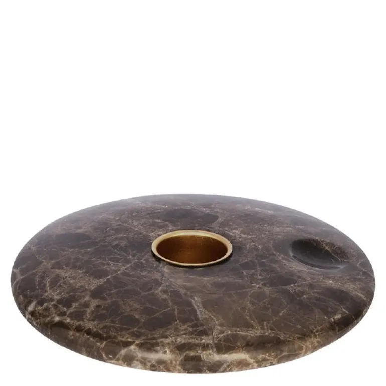 Chamber lysestake 11,6x2,3 cm brun/marmorert