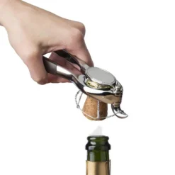 Champagneåpner flaske sølv