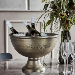 Champtub vinkjøler 29x39 cm antikk messingfinish