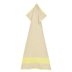 Check håndkle 70x140 cm gul/rosa