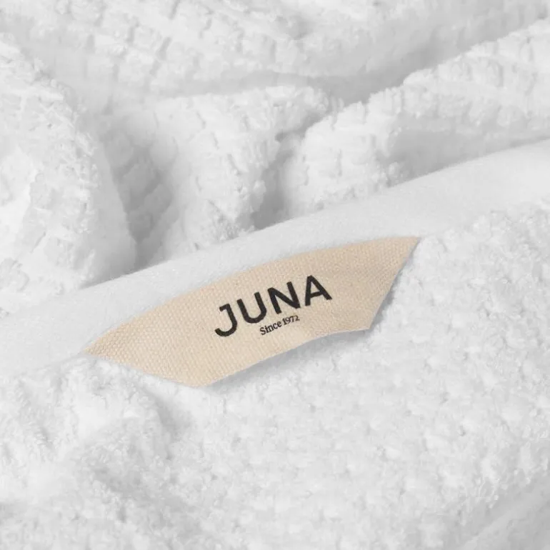 Check håndkle 50x100 cm hvit