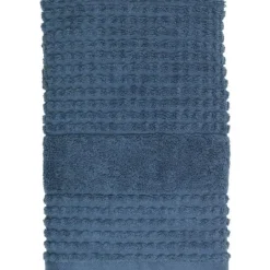 Check håndkle 50x100 cm mørk blå