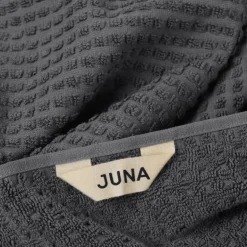 Check håndkle 70x140 cm mørk grå