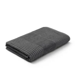 Check håndkle 70x140 cm mørk grå