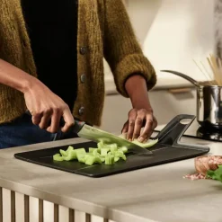 Chop2pot plus skjærebrett 34,5x26 cm svart