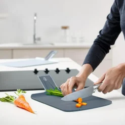 Chop2pot skjærebrett 2 stk blåtoner