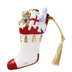 Christmas Classic juletrepynt julestrømpe 10 cm